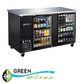 GREENLine Back Bar Fridge Two Glass Door 1500MM 538L Capacity - BBAR-2G-15