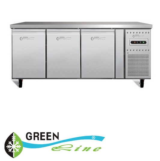 GREENLine Bench Freezer Three Door 465L - BBS3DGNFR