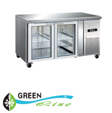 GREENLine Bench Fridge Two Glass Door 314L - BBG2DGN