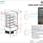 GREENLine Display Dairy Produce Cabinet 1 Metre Wide - GLRSS-1M