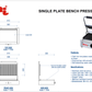 JEMI Bench Toaster Griller - Single Plate - DLEC-S
